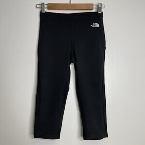 The North Face Women Activewear Kenetix Black Flight Series Capri Leggings Sz S